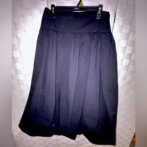 Women's Urban Daizy Black Gathered Midi Bubble Skirt